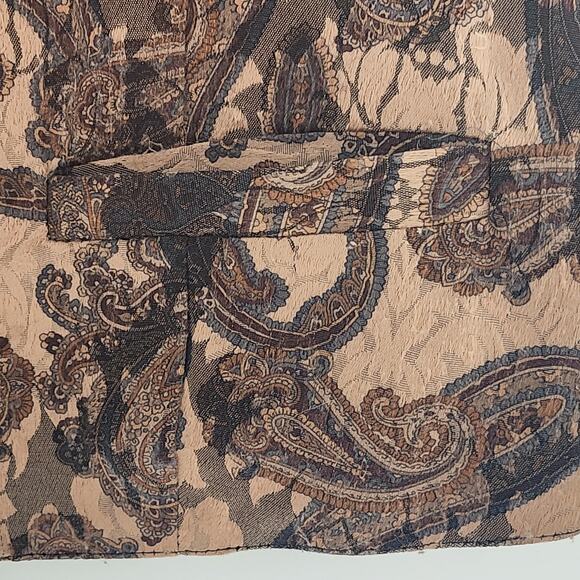 WAH Maker True West Paisley Women’s Vest Arizona Brown Tan XL Polyester - Picture 9 of 14